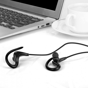 Bezdrôtové slúchadlá Techstar® BT200, Bluetooth 4.1, HD audio, odolné proti poteniu, káblové ovládanie, čierne - Img 4