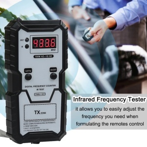 Tester digital Techstar pentru frecventa telecomenzi auto, prezentare cu caracteristici