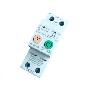 modul siguranta WiFi Techstar monofazata 2 poli 63A cu afisaj digital