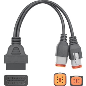 Kabel za adapter OBD2 Techstar za Harley-Davidson 4 pinov + 6 pinov (razcepnik Y)