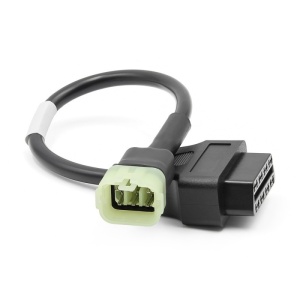 cablu adaptor diagnoza moto Kawasaki OBD2 6 pini la 16 pini Techstar