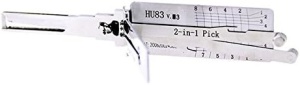Decodor Lishi HU83 v3 vedere frontala, compatibil Peugeot Citroen Fiat MINI