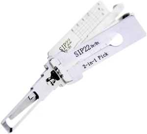 Decodor Lishi SIP22 vedere inclinata, pick 2-in-1 pentru contact si portbagaj