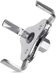 Cheie filtru ulei 3-jaw metal, vedere laterala cu brate rabatate