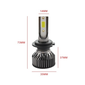Комплект от 2 LED Auto Techstar® V6, H7, 40w, 4000 Lumens, 6500K, AUTO, 12-24 Volts, COB, Canbus, Алуминиев радиатор - Img 5