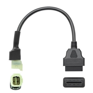 cablu adaptor Techstar OBD2 4 pini la 6 pini Honda negru