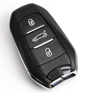 Puzdro autokľúča Techstar, 3 Tlačidlá, Kompatibilné s Citroen C2 / C3 / C4 / C5 / Berlingo / Jumper / Jumpy / Xsara, Planžeta HU83