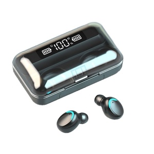 Ασύρματα ακουστικά Techstar® F9 Smart, Bluetooth 5.0, ανθεκτικά σε πιτσιλιές, χειρισμός αφής, θήκη 1200 mAh, Android/iOS, μαύρα - Img 11