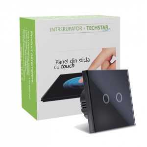 ambalaj oficial intrerupator touch techstar negru