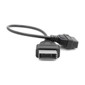 Cablu adaptor Nissan 14 pini la OBD2, mufe paralele, fundal alb
