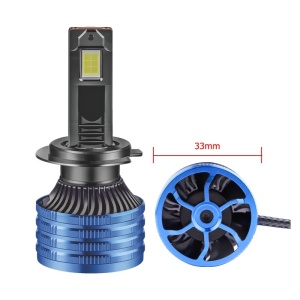 Σετ 2 λαμπτήρων LED αυτοκινήτου Techstar P41 H7, 100W, 16000lm, 6500K, 12–24V, CSP, Canbus, χάλκινος πυρήνας - Img 6