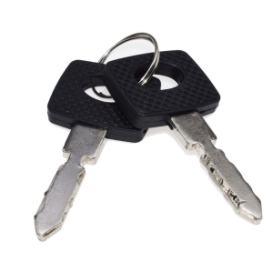 Pereche chei pentru cilindru contact Mercedes 190E/W124, cap negru