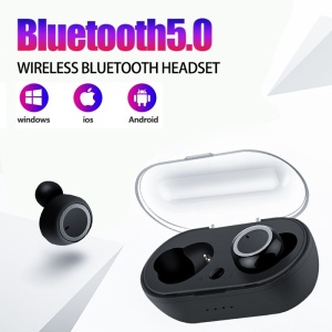 Brezžične Bluetooth slušalke Techstar® TWS Earbud, Bluetooth 5.0, črne - Img 4