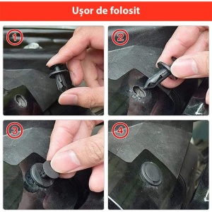 Komplet za popravilo avtomobilov Techstar 680 Repair Kit, univerzalne plastične sponke, 23 velikosti, 5 mm–100 mm, za vrata, blatnike, odbijače in obloge, večbarvne - Img 9