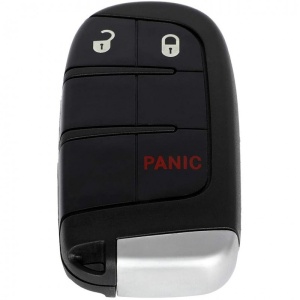 Carcasa cheie auto Techstar Chrysler Dodge Jeep Fiat 3 butoane vedere frontala cu lama rabatata