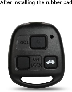 carcasa cheie auto cu 3 butoane techstar compatibila toyota yaris cu buton blocare si deblocare