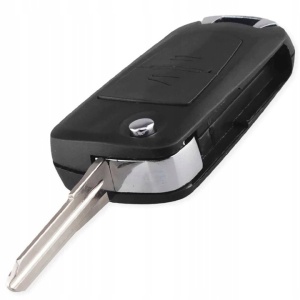 Carcasa cheie transformatoare Techstar upgrade cheie tip briceag flip 2 butoane lama HU46 compatibila Opel Astra G Vectra B Zafira A Corsa C vedere laterala