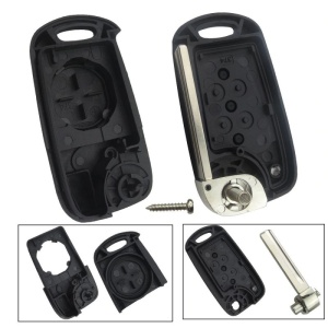 Carcasa cheie auto Techstar compatibila Hyundai i30 Accent Santa Fe Elantra, 3 butoane, set complet cu lama