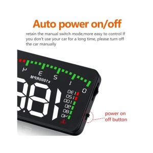 Projekcijski prikazovalnik HUD Techstar® Head-Up Display, prikaz informacij na vetrobranskem steklu, povezava OBD2 - Img 4