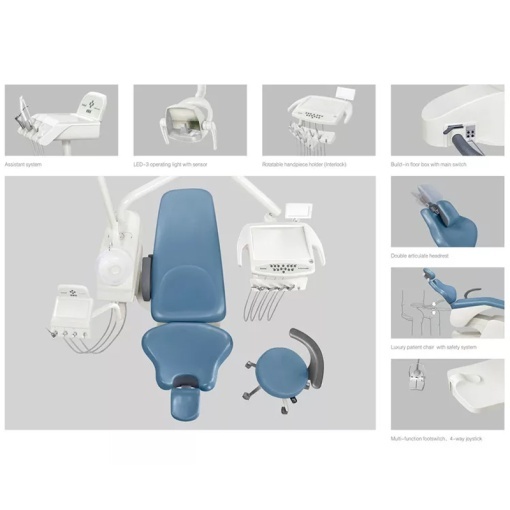 Unit dentar Suntem STD 303 cu furtune pe jos cu tapiterie Luxury - Img 3