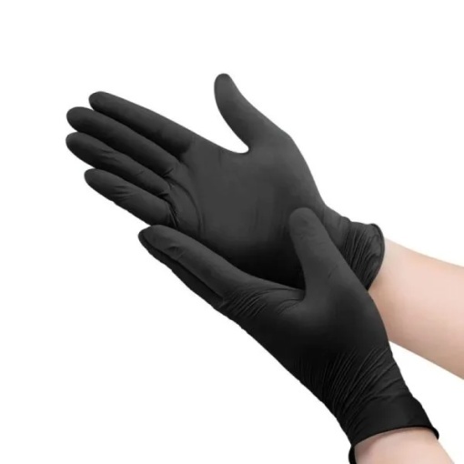 Manusi examinare nitril negre EasyCare 100 bucati/cutie - Img 2