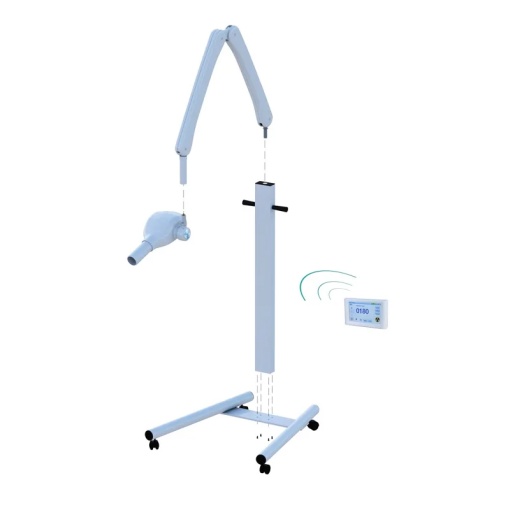Aparat de radiologie dentară Best-X-DC cu telecomandă Tim-X mobil - Img 3