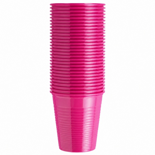 Pahare din plastic de unică folosință Euronda Monoart 200ml, 100 bucăți/set - Img 2