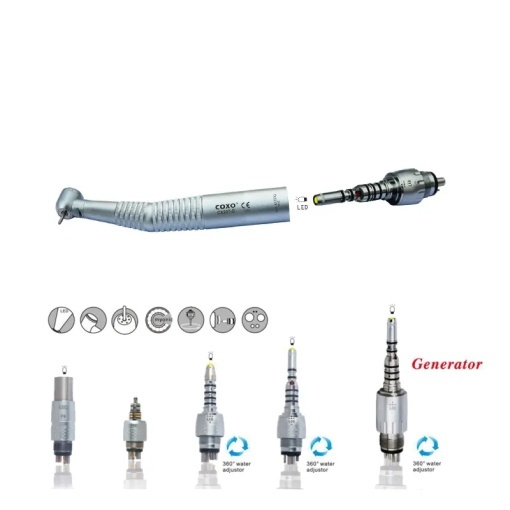 Turbina dentara CX-207-G cu fibra optica si cupla rapida H16-KTPQ Coxo - Img 2