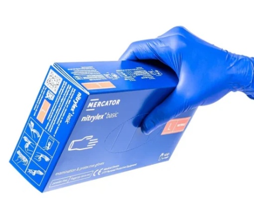 Manusi examinare nitrylex blue basic nepudrate 100 bucati/cutie - Img 4