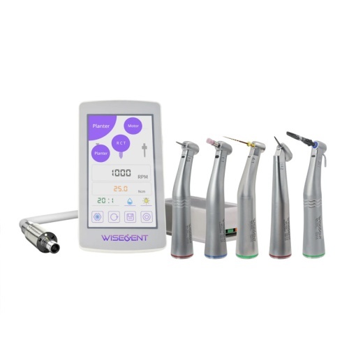Micromotor electric 3 in 1 incorporabil Motor S: Endo și Implant Wisedent + Piese cot (4:1 mini, 20:1, 1:1, 1:5, 1:4,2) - Img 2