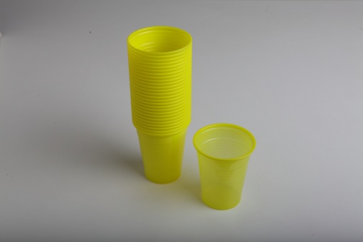 Pahare din plastic de unică folosință Euronda Monoart 200ml, 100 bucăți/set - Img 5