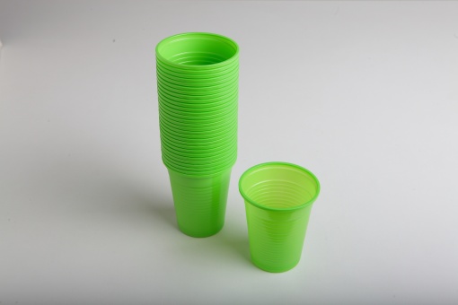 Pahare din plastic de unică folosință Euronda Monoart 200ml, 100 bucăți/set - Img 9