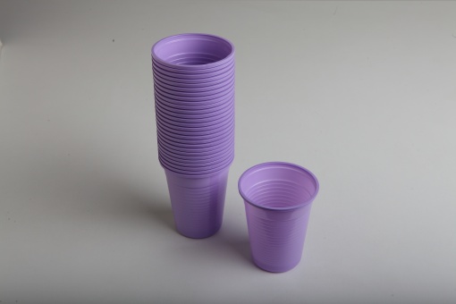 Pahare din plastic de unică folosință Euronda Monoart 200ml, 100 bucăți/set - Img 6