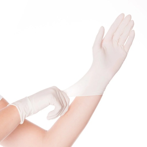 Manusi examinare latex nepudrate Dermagel 100 bucati/cutie - Img 3