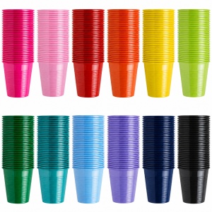 Pahare din plastic de unică folosință Euronda Monoart 200ml, 100 bucăți/set