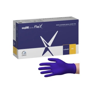Manusi examinare nitril cobalt EasyCare 100 bucati/cutie