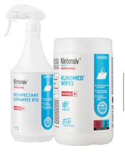 Pachet dezinfectant RTU si Klinomed Wipes
