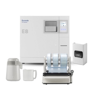 Autoclav Euronda E8 24L clasa B + imprimanta Printer set 1 + Distilator apa + Sigilator pungi
