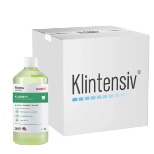 Klintensiv Apă de gură cu chlorhexidina, efect antibacterian, 12 bucati/1L