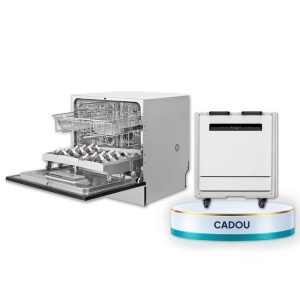 Pachet Mașină de Spălat și Termodezinfectat Woson Lindar GRANDE 100L + Cart Mobil Woson