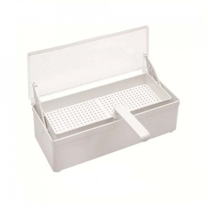 Cutie sterilizare instrumentar cu sita si capac 1 L