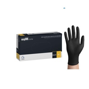 Manusi examinare nitril negre EasyCare 100 bucati/cutie