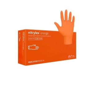 Manusi examinare nitrylex orange nepudrate 100 bucati/cutie