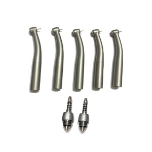 Set 5 Turbine dentare tip Sirona HSTH-AIR-18KKLED cu fibra optica + 2 Cuple rapide autogenerare Wisedent