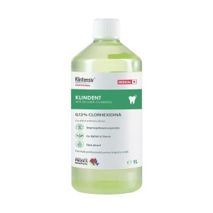Klintensiv Apă de gură cu chlorhexidina, efect antibacterian, 1 L