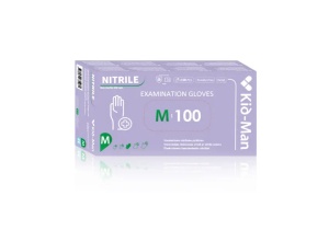 Manusi din nitril nepudrate mov Kid-Man, 100 bucati/cutie