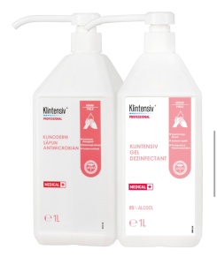 Pachet Klintensiv gel dezinfectant si Kiloderm sapun antimicrobian