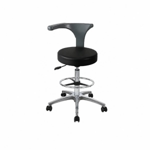 Scaun medic mobil negru cu inel