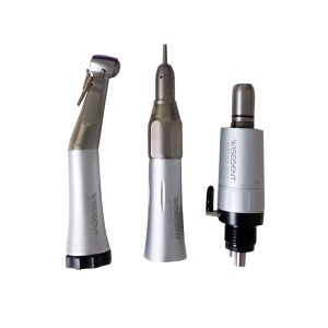 Set 3 piese de mana MD-4CA-P1(2), raport 1:1, cu racire externa, Push button, Wisedent