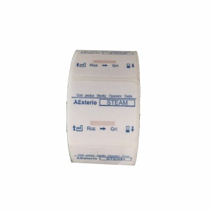 Etichete dublu adezive in rola 29x28mm pentru sterilizarea cu abur scriere manuala